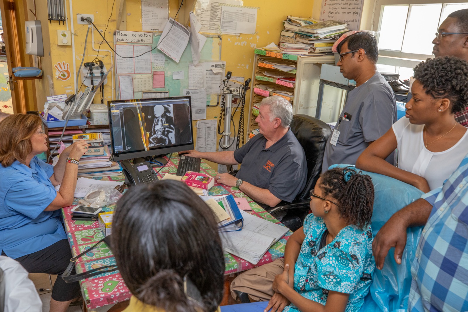 Portable Xray Machine Donated to Jamaica Hospital Helps Treat Newborn