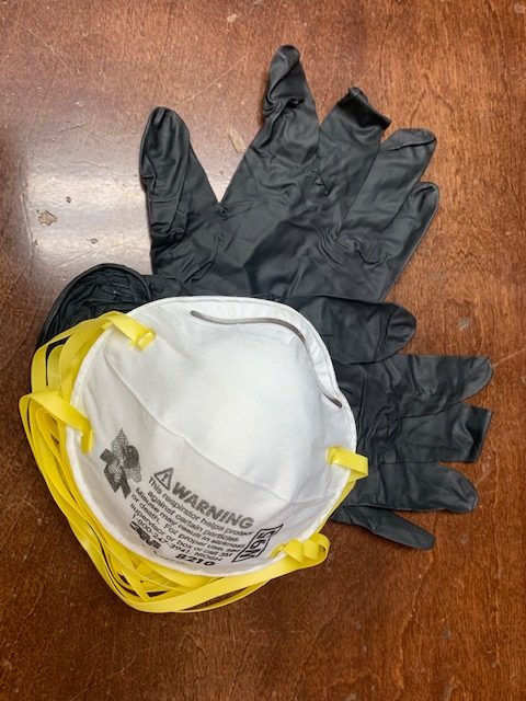 Radiology Solutions mask and gloves