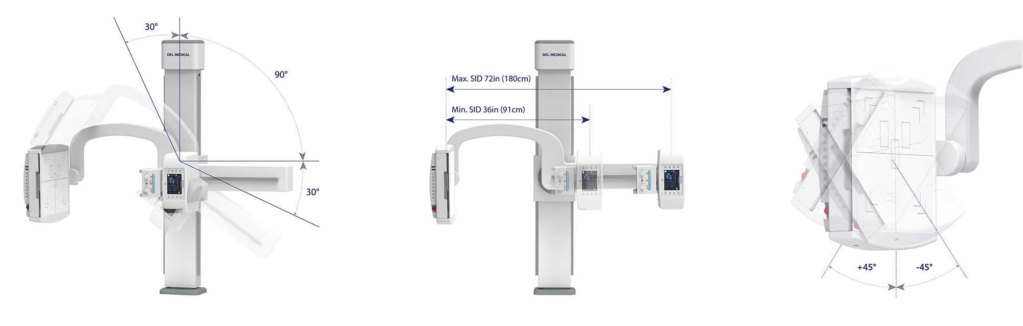 Del Medical UARM General Radiography System Radiology Imaging Solutions